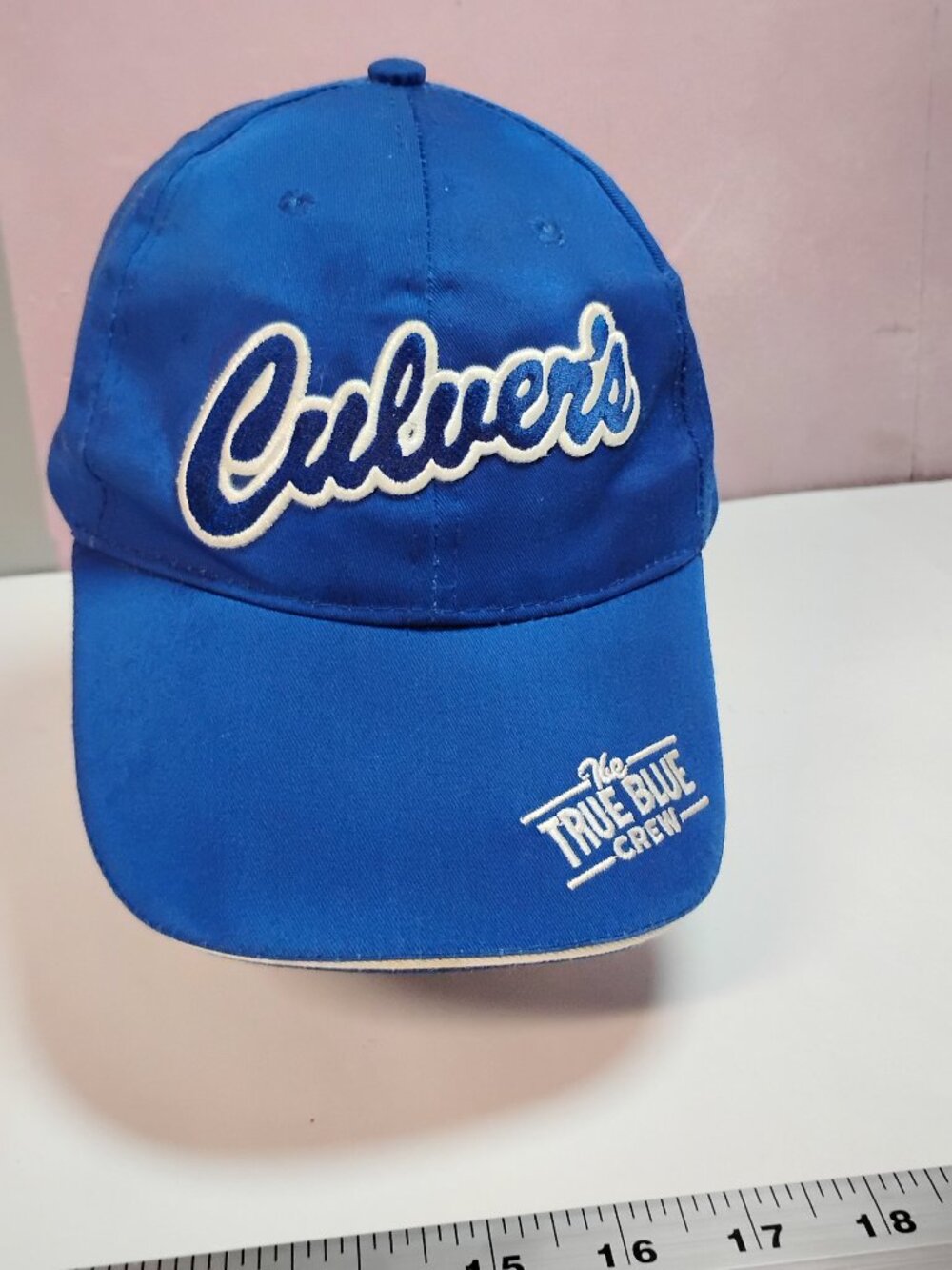 Culver’s The True Blue Crew Adjustable Blue Employee Baseball Cap Hat